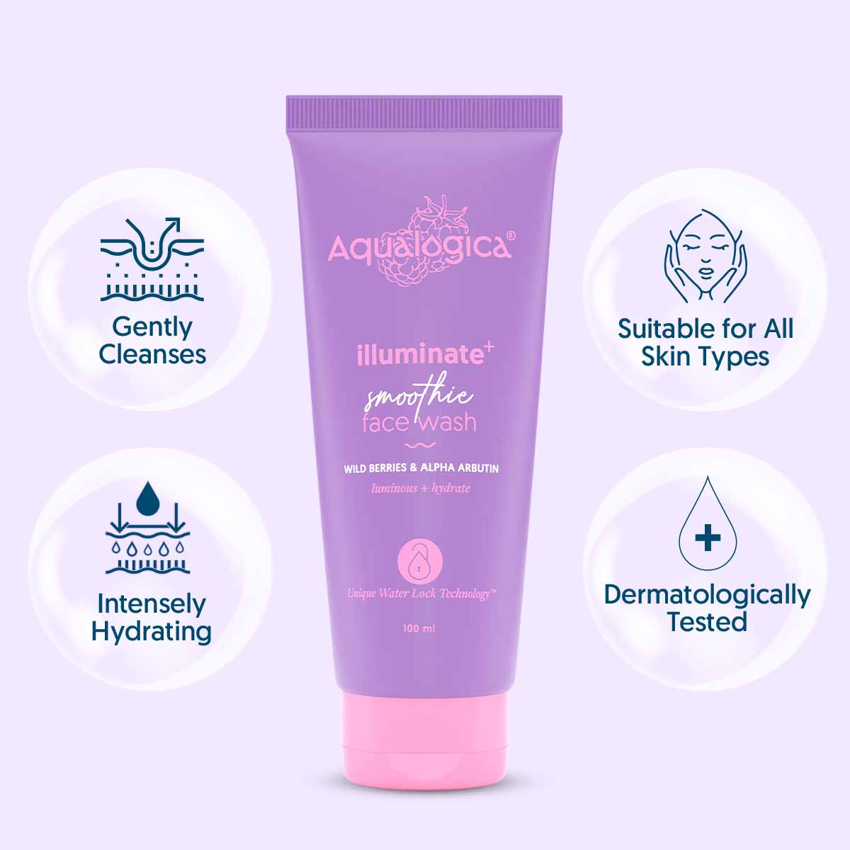 Aqualogica IIIuminate+ Smoothie Face Wash - 100ml