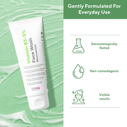 Cos-IQ Vitamin B3-5% Niacinamide Face Wash for Smooth and Even Skin