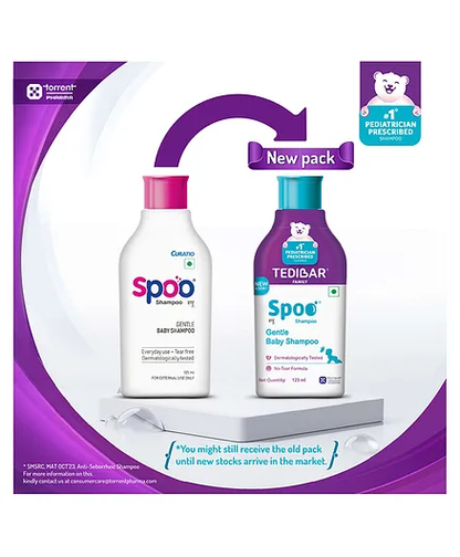 Tedibar Spoo Baby Shampoo, No-Tear Formula, Gentle On Scalp