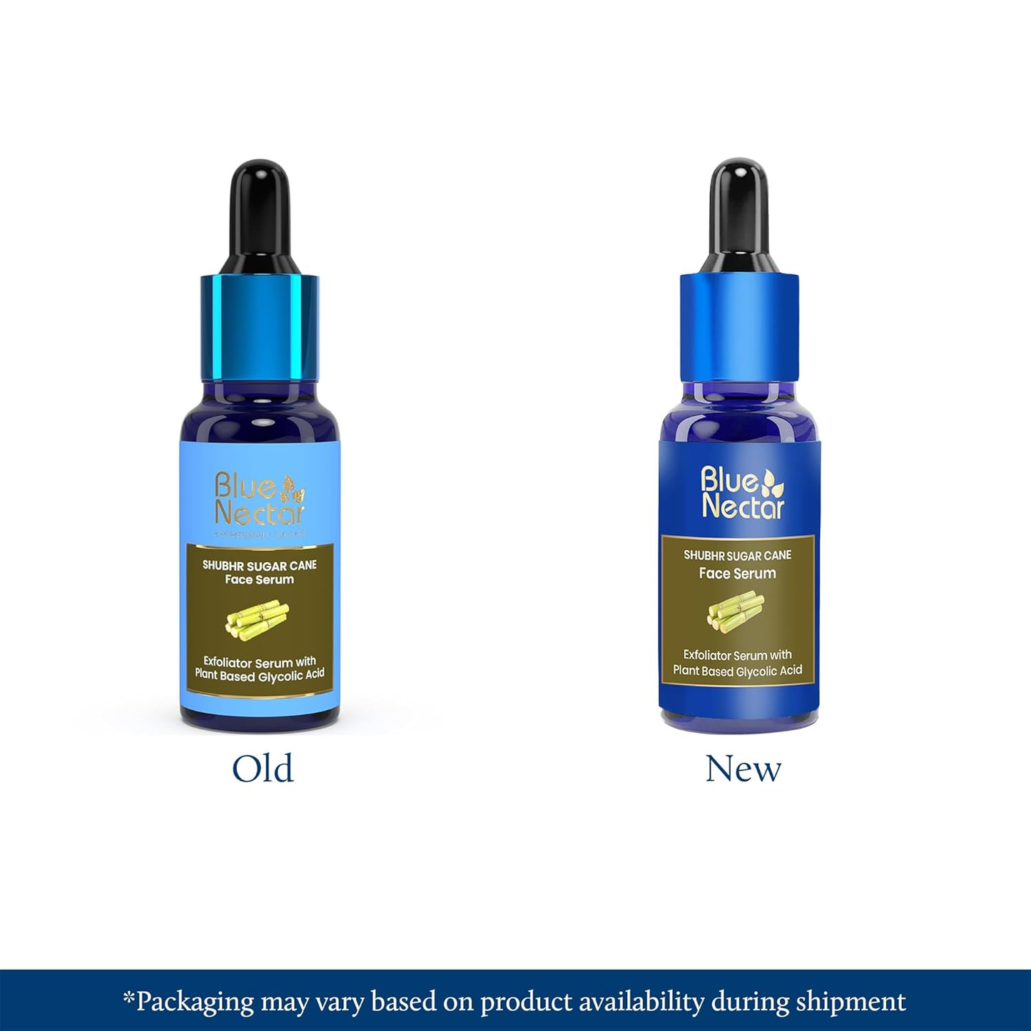Blue Nectar AHA Exfoliator for Face with Plant Based Glycolic Acid from Sugarcane for Deep Exfoliation