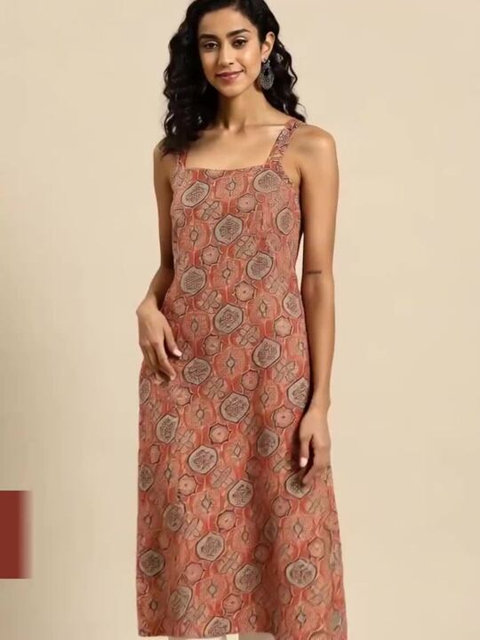 Anayna Women Ethnic Motifs Printed Kantha Work Kurta