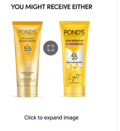 Ponds Super Light Gel Oil Free Moisturizer + Ponds Sunscreen Combo