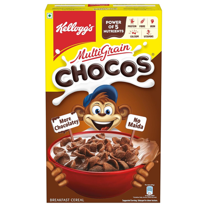 Kellogg's Chocos For Kids, Multigrain Energy, More Chocolatey, Kids Breakfast Cereal