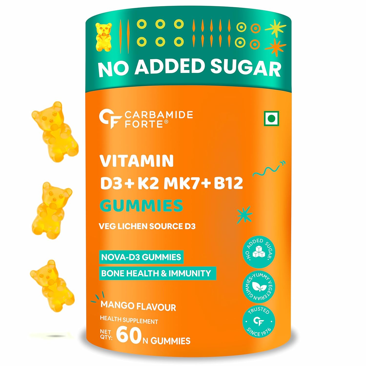 Carbamide Forte Vitamin D3 K2 B12 - Gummies