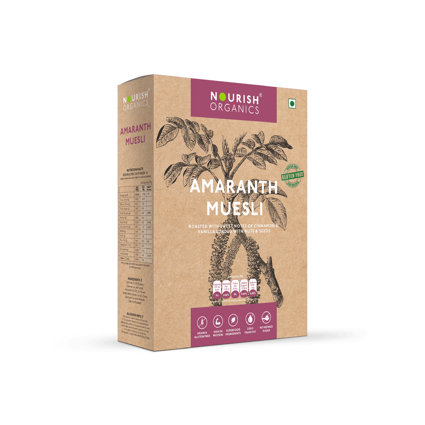 Nourish Organics Amaranth Muesli
