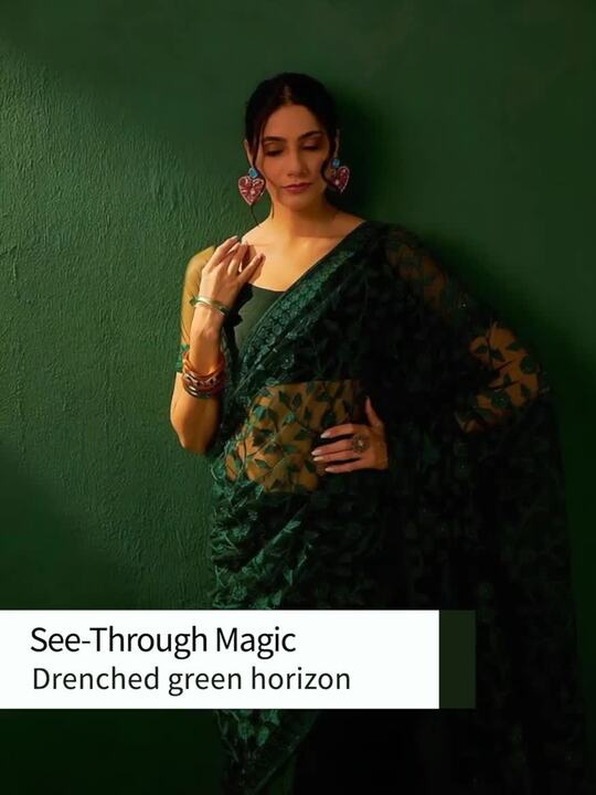 Sangria Embroidered Saree