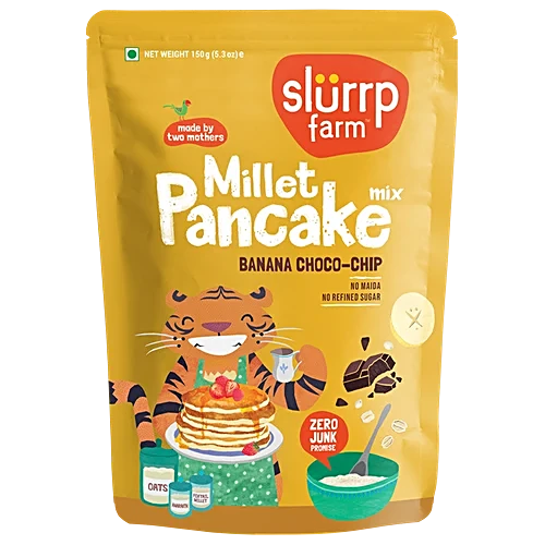 Slurrp Farm Banana Choco-Chip Millet Pancake Mix