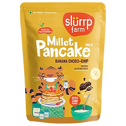 Slurrp Farm Banana Choco-Chip Millet Pancake Mix