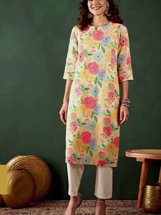 Sangria PRINTED FLORAL KURTA