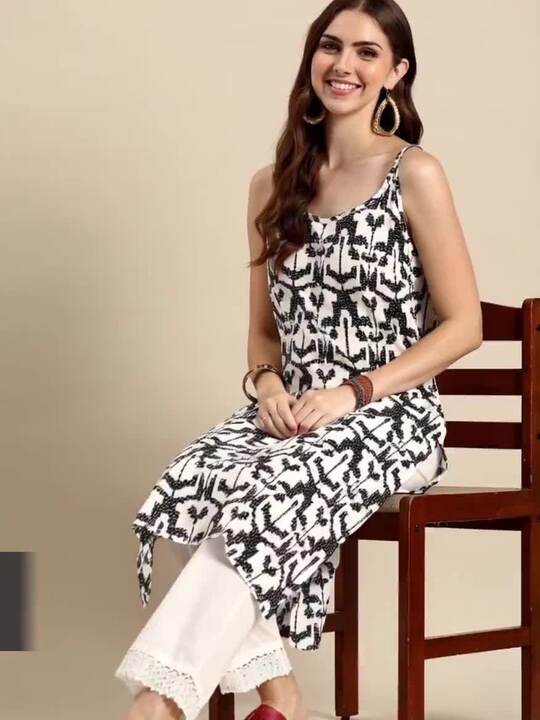 Sangria Abstract Printed Pure Cotton Kurta