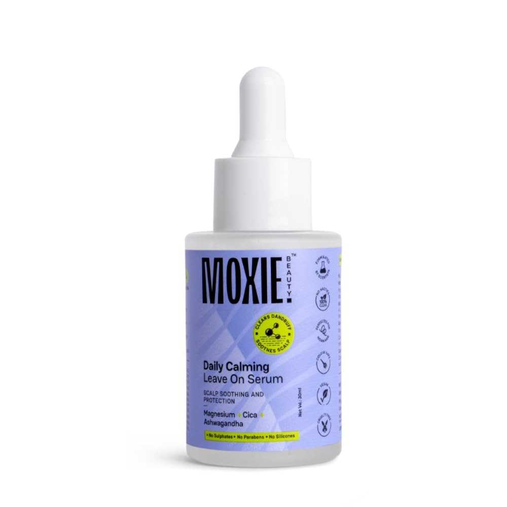 Moxie Beauty Daily Calming Leave On Serum Anti Dandruff Hair Serum - 30 ml