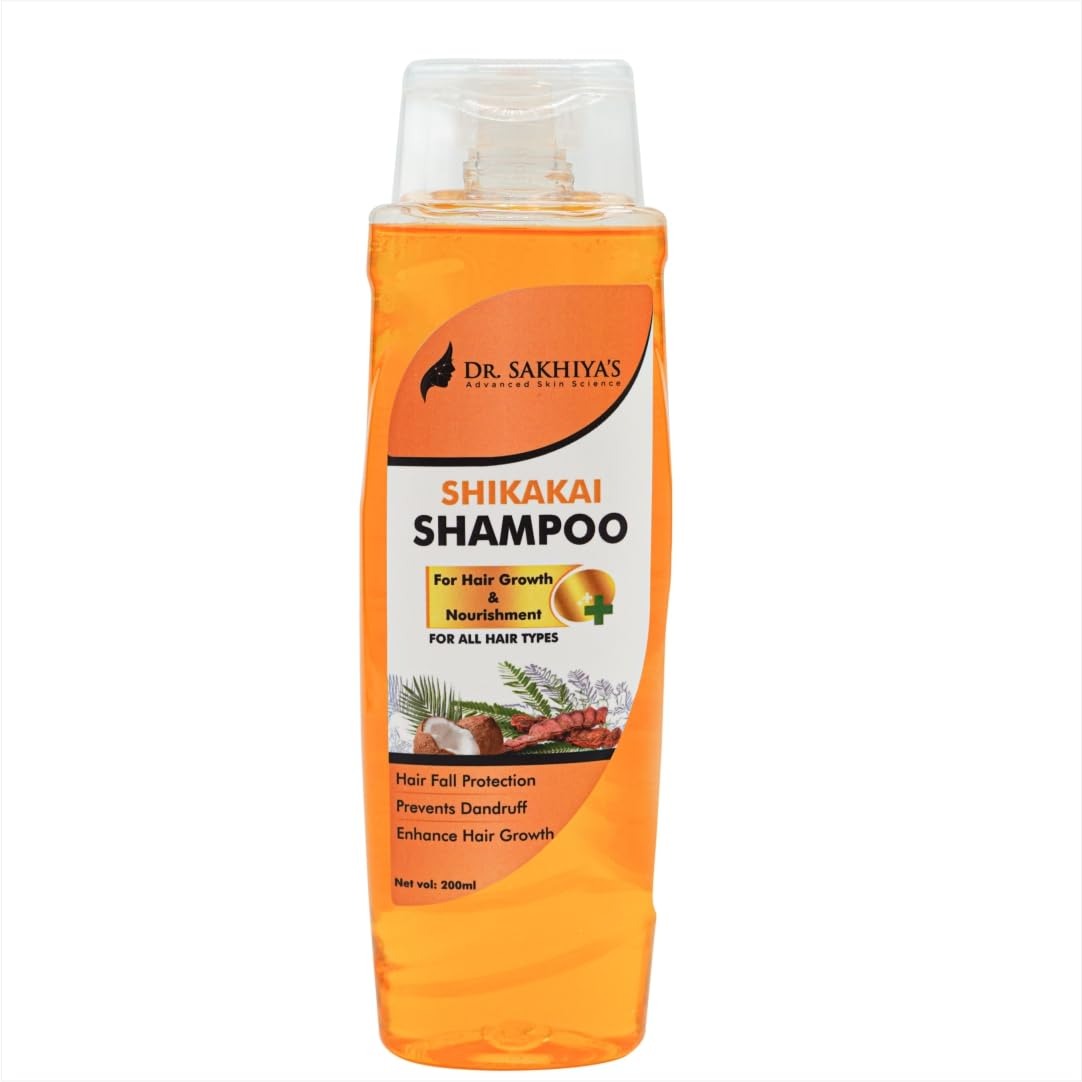 Dr. Sakhiya’s Shikakai Shampoo For Hair Growth & Nourishment - 200 ml