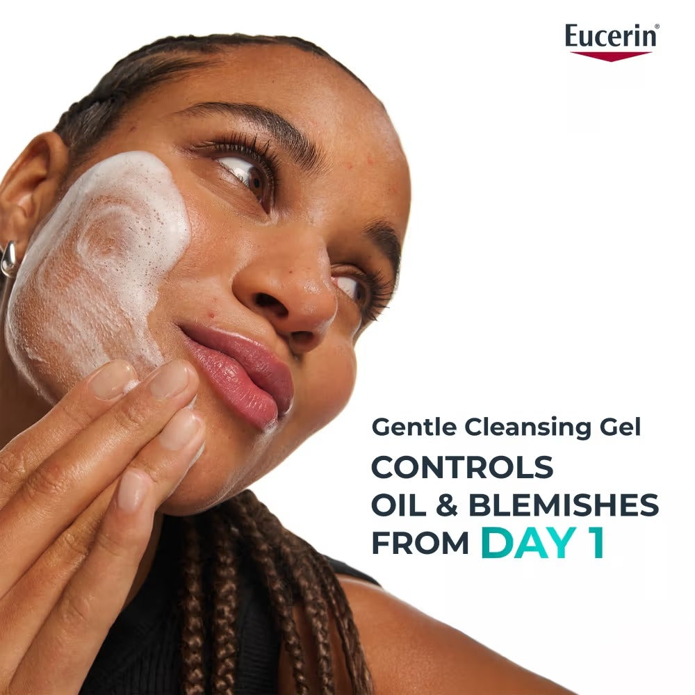 Eucerin Dermo purifyer Oil Control 3X Effect Cleansing Gel For Blemish & Acne Prone Skin - 150 ml