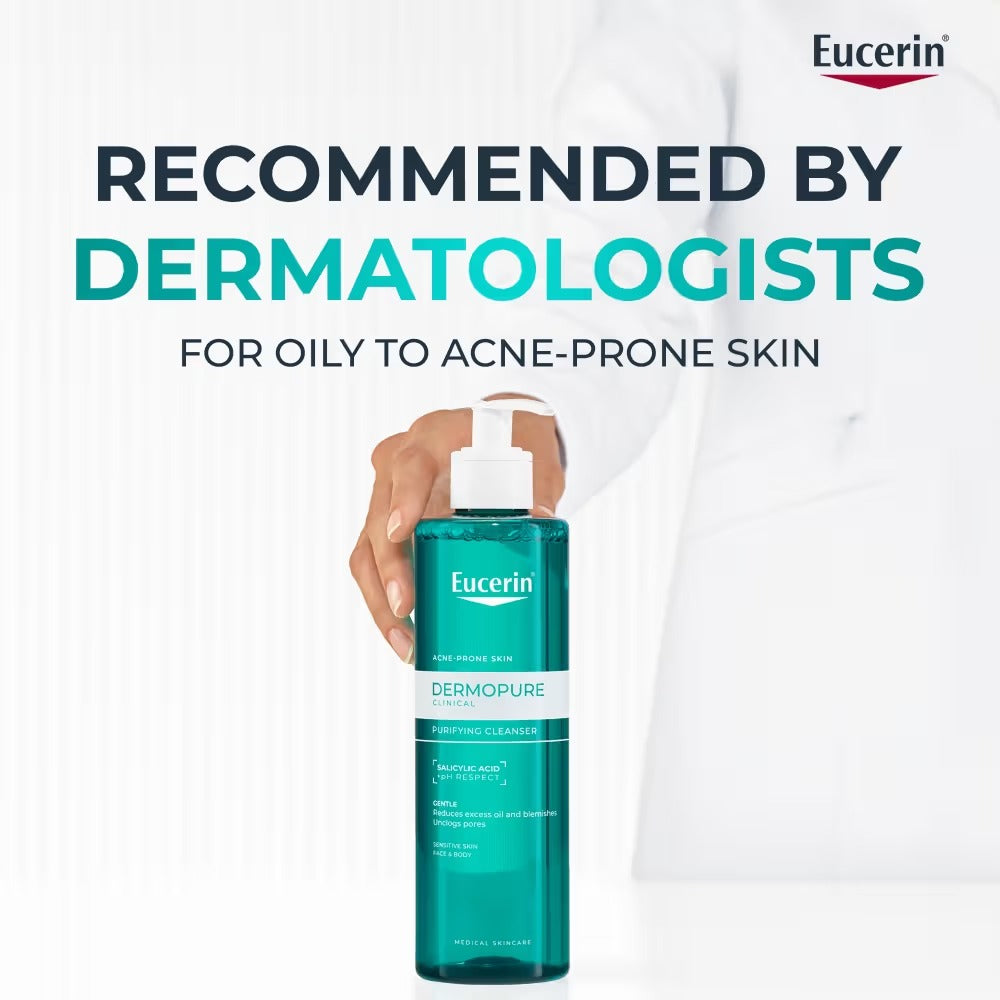 Eucerin Dermo purifyer Oil Control 3X Effect Cleansing Gel For Blemish & Acne Prone Skin - 150 ml