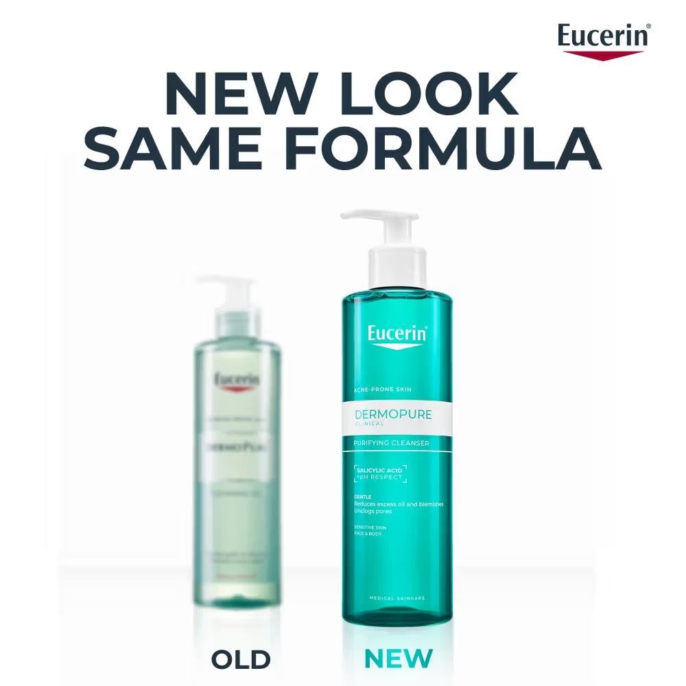 Eucerin Dermo purifyer Oil Control 3X Effect Cleansing Gel For Blemish & Acne Prone Skin - 150 ml