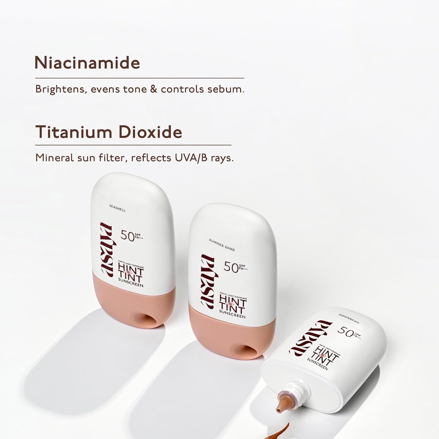 Asaya Under One Sun Hint of Tint Tinted Sunscreen SPF 50 PA++++ - 40 ml