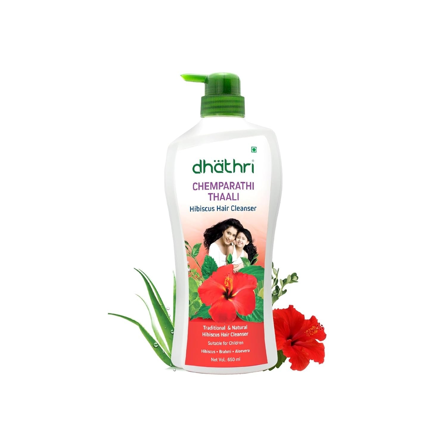 Dhathri Chemparathi Thaali Hibiscus Shampoo Cleanses Hair & Scalp