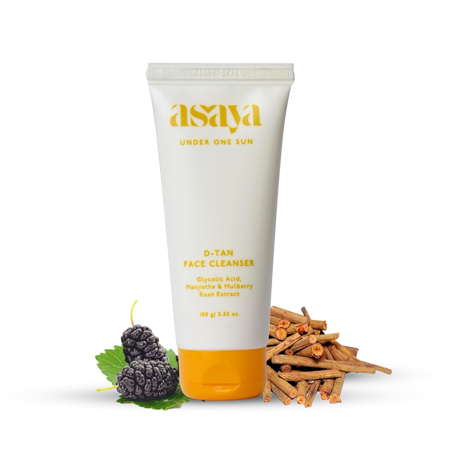 Asaya Detan Face Wash With Glycolic Acid, Berry Extract & Manjistha - 100 ml