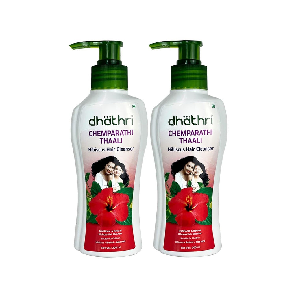 Dhathri Chemparathi Thaali Hibiscus Shampoo Cleanses Hair & Scalp
