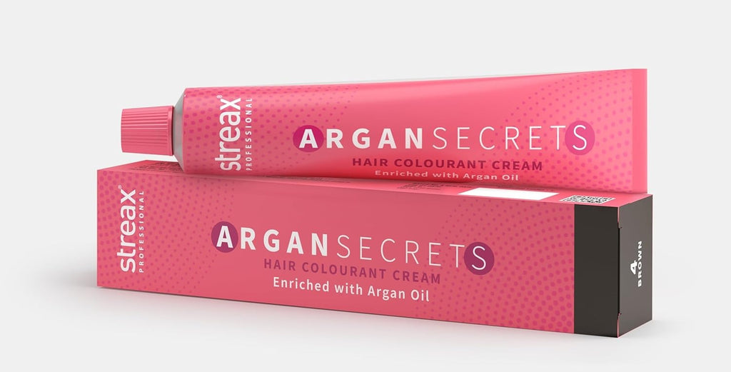 Streax Professional Argan Secrets Permanent Hair Colourant Cream - 90 Gms