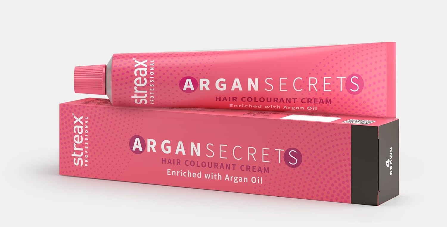 Streax Professional Argan Secrets Permanent Hair Colourant Cream - 90 Gms
