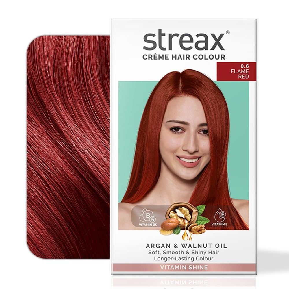 Streax Permanent Hair Colour Grey Coverage Infused with Argan and Walnut Oil For Women -
