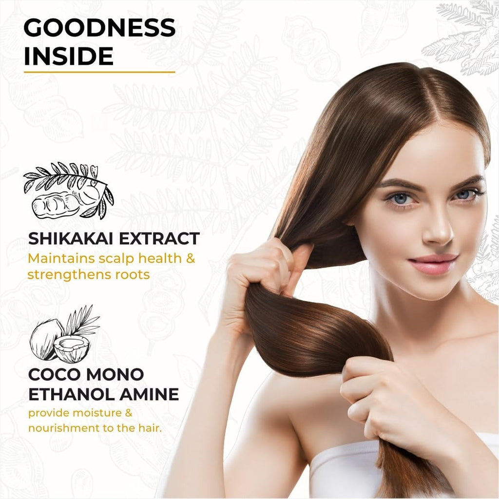 Dr. Sakhiya’s Shikakai Shampoo For Hair Growth & Nourishment - 200 ml