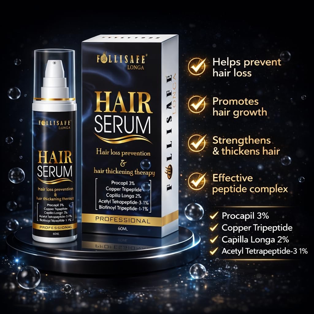 Follisafe Longa Hair Serum with Procapil 3% & Capilia Longa 2% - 60 ml