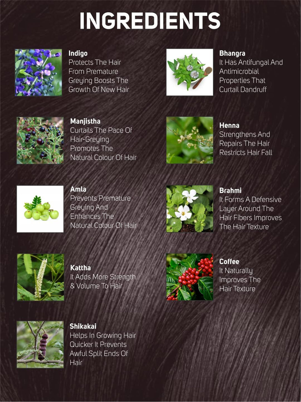Vegetal Safe Hair Color Burgundy - 50 Gms