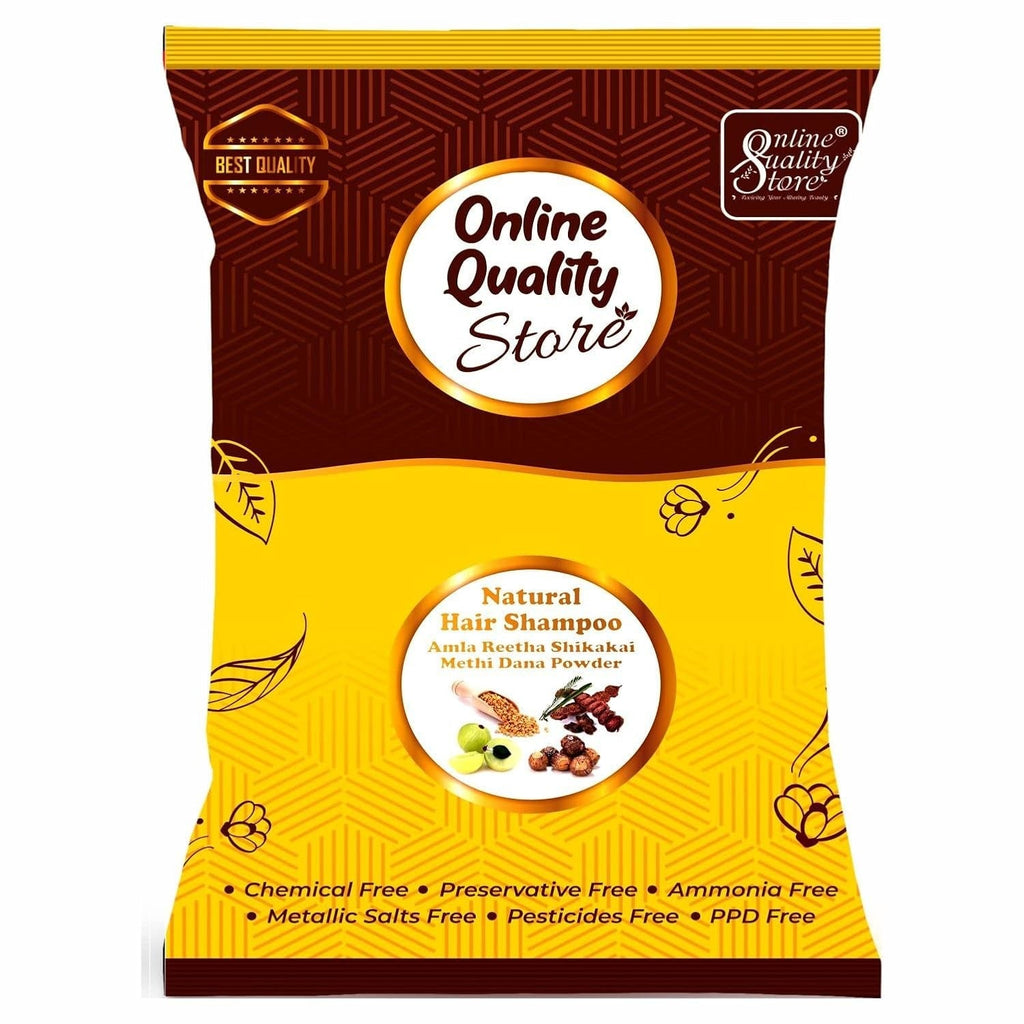 Online Quality Store Hair Shampoo with Amla, Reetha, Shikakai And Methi Dana - 200 Gms