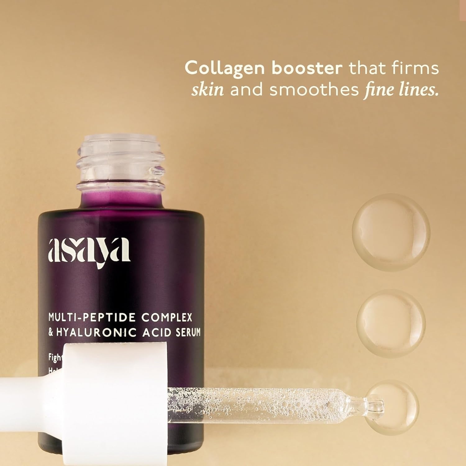 Asaya Multi Peptide Day/Night Face Serum with Hyaluronic Acid - 30 ml