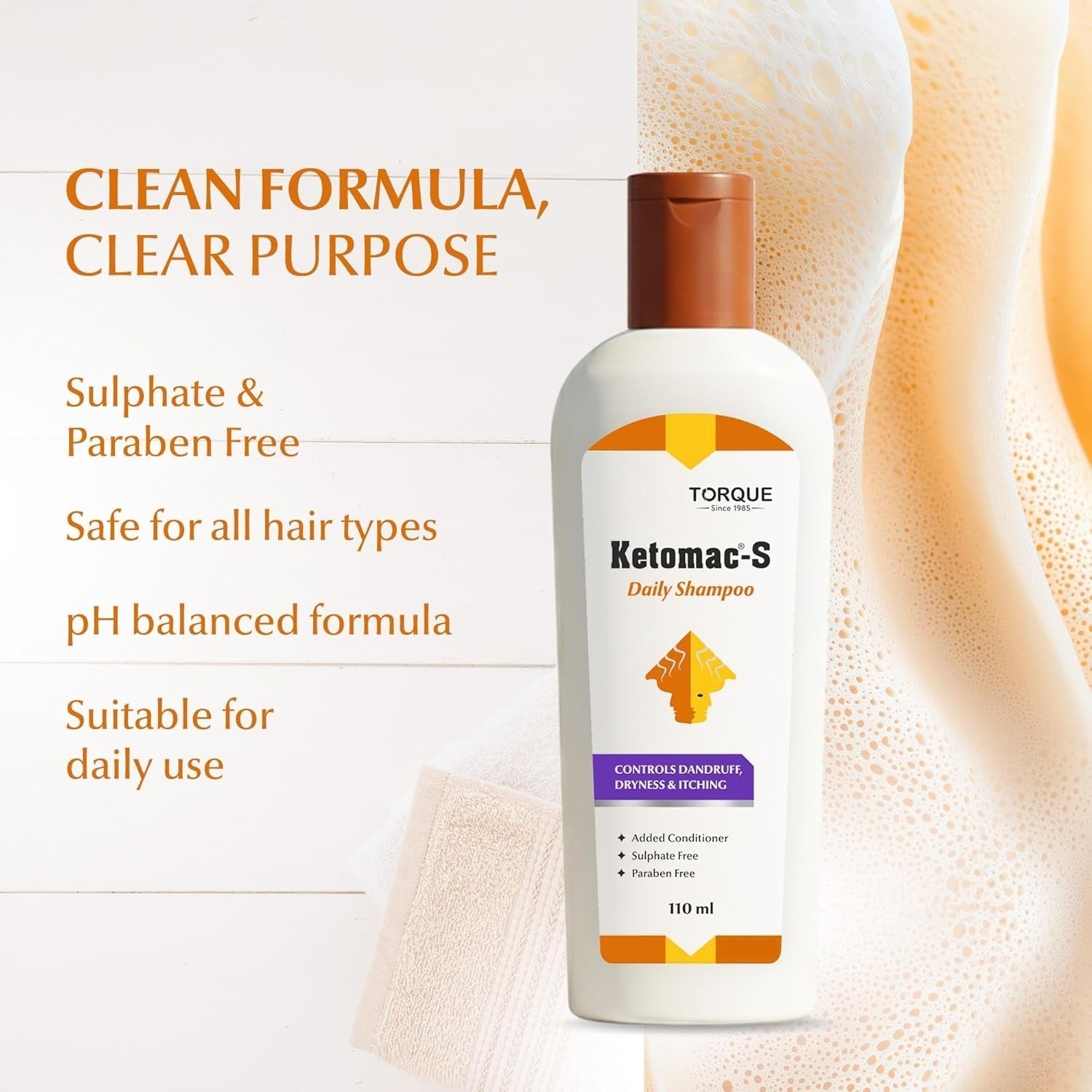 Ketomac-S Daily Hair Shampoo - 110 ml