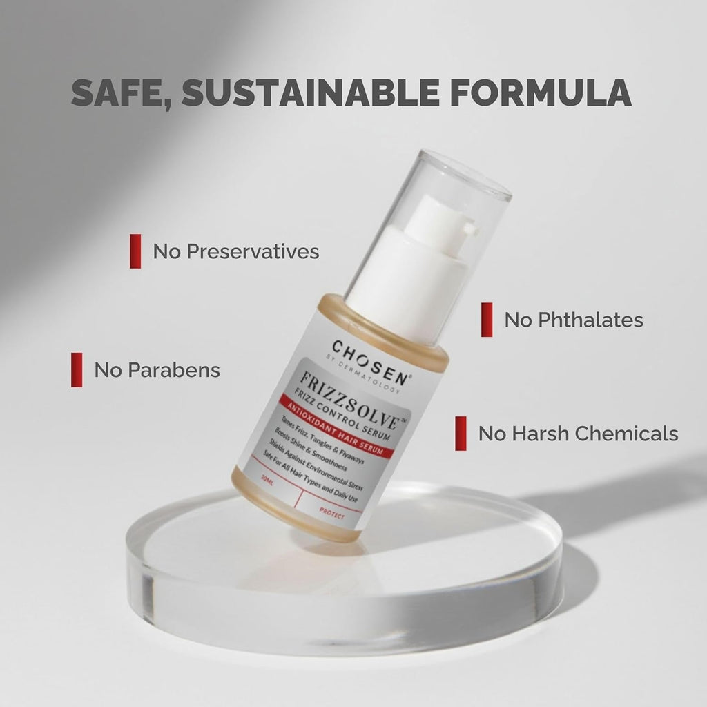 Chosen By Dermatology Frizzsolve Advanced Anti Frizz Hair Serum - 30 ml