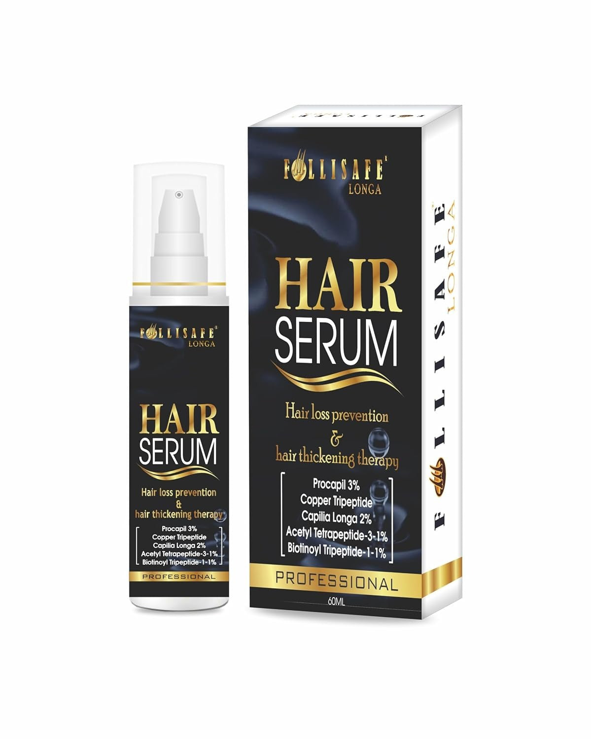 Follisafe Longa Hair Serum with Procapil 3% & Capilia Longa 2% - 60 ml
