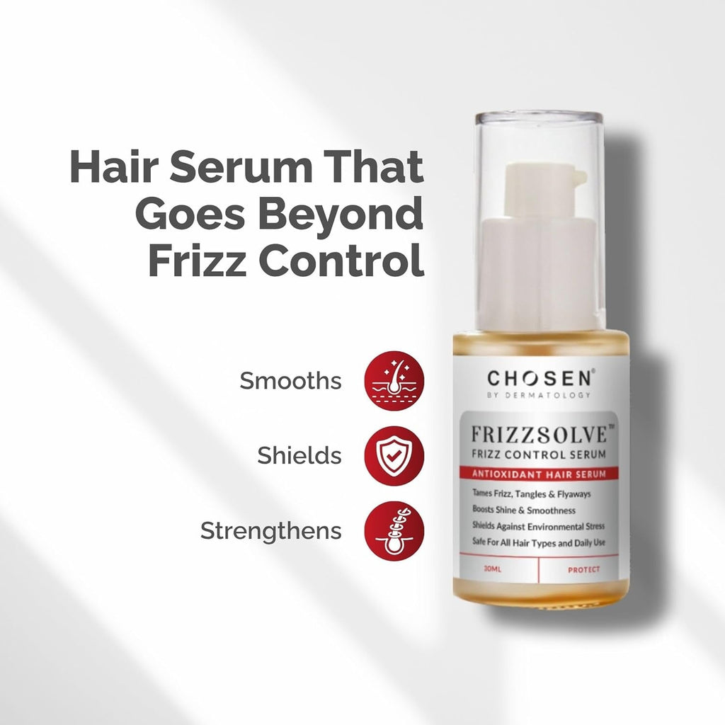 Chosen By Dermatology Frizzsolve Advanced Anti Frizz Hair Serum - 30 ml