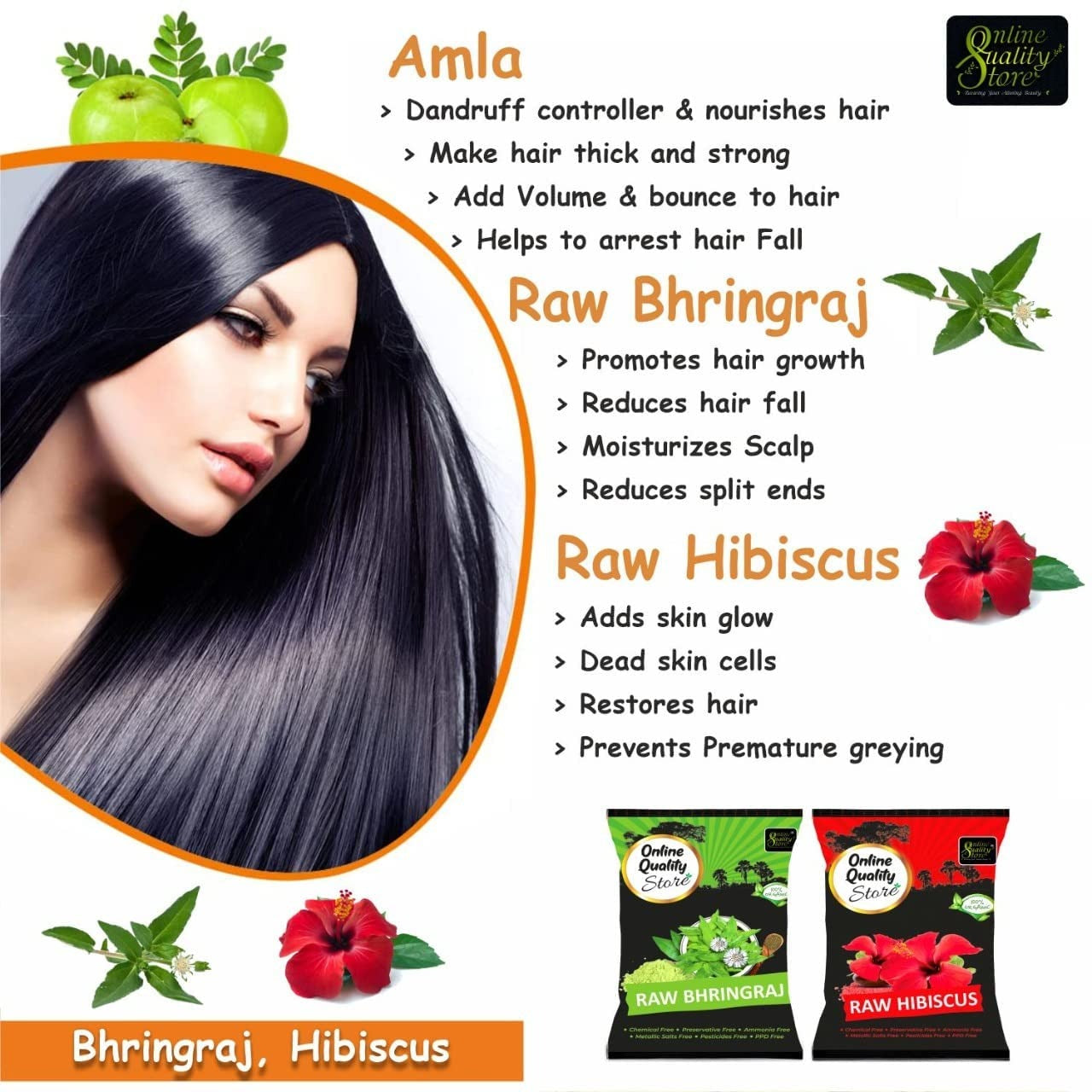 Online Quality Store Herbal Hair Shampoo And Hair Mask