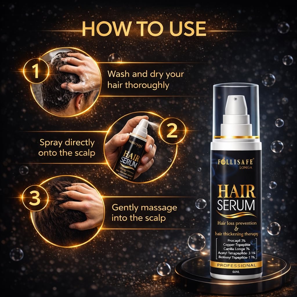Follisafe Longa Hair Serum with Procapil 3% & Capilia Longa 2% - 60 ml