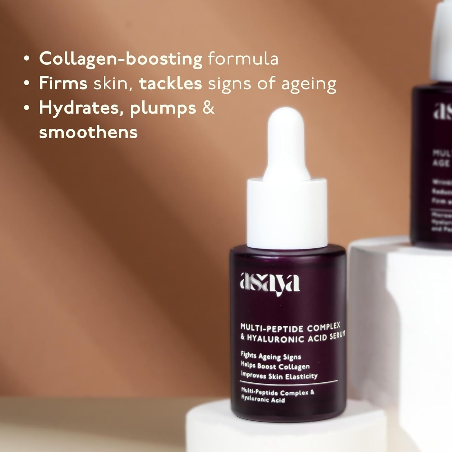Asaya Multi Peptide Day/Night Face Serum with Hyaluronic Acid - 30 ml