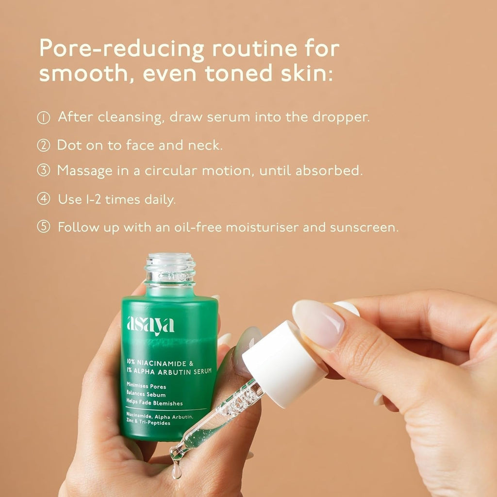 Asaya 10% Niacinamide,1% Alpha Arbutin & Zinc PCA Face Serum - 30 ml