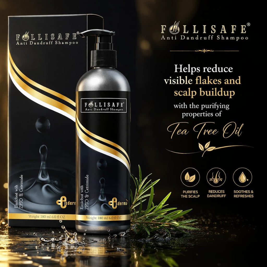 Follisafe Anti Dandruff Shampoo With Tea Tree Oil and Zinc PCA - 180 ml