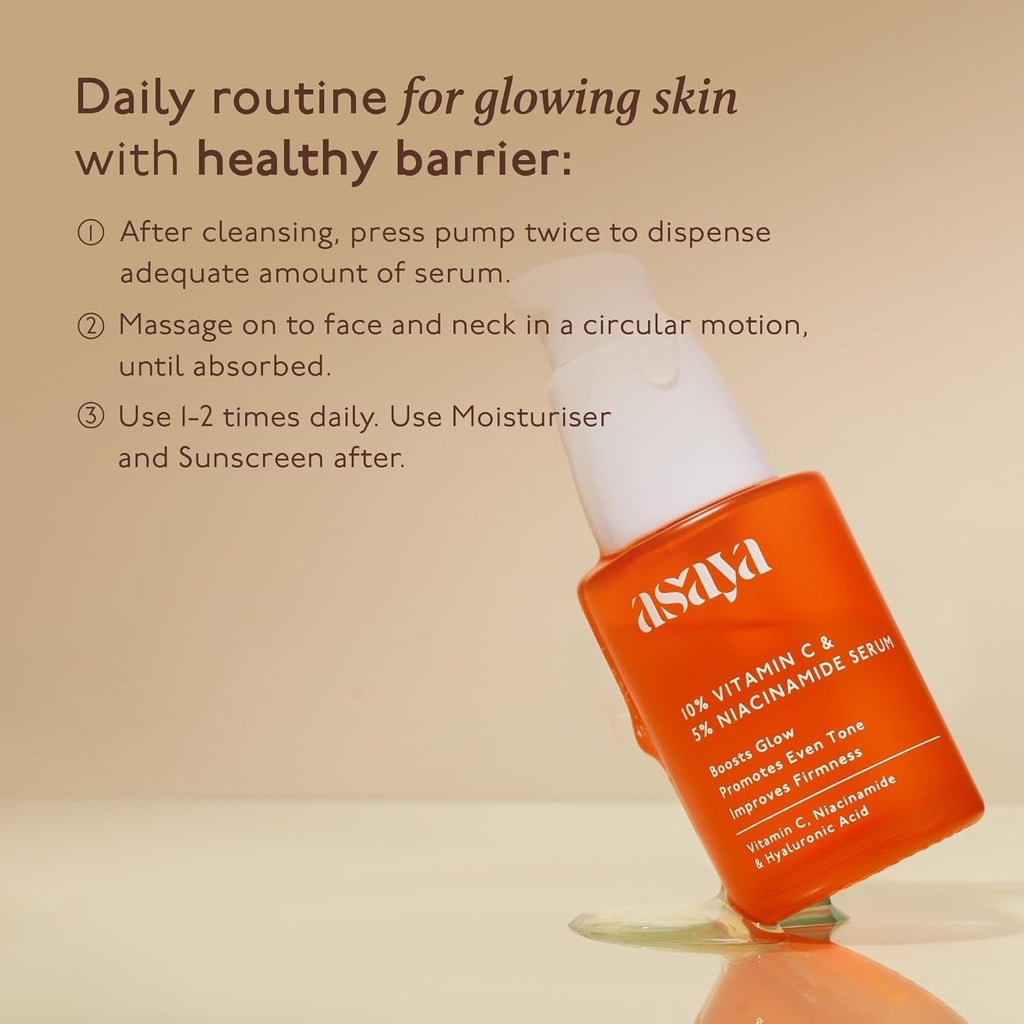 Asaya 10% Vitamin C , With 5% Niacinamide Face Serum - 30 ml