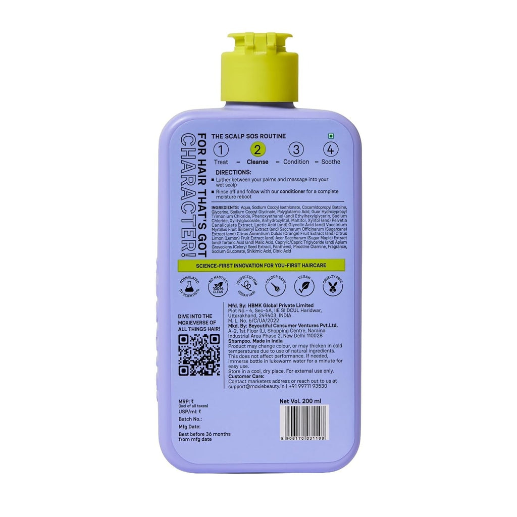 Moxie Beauty Scalp Reviving Anti Dandruff Shampoo  - 200 ml