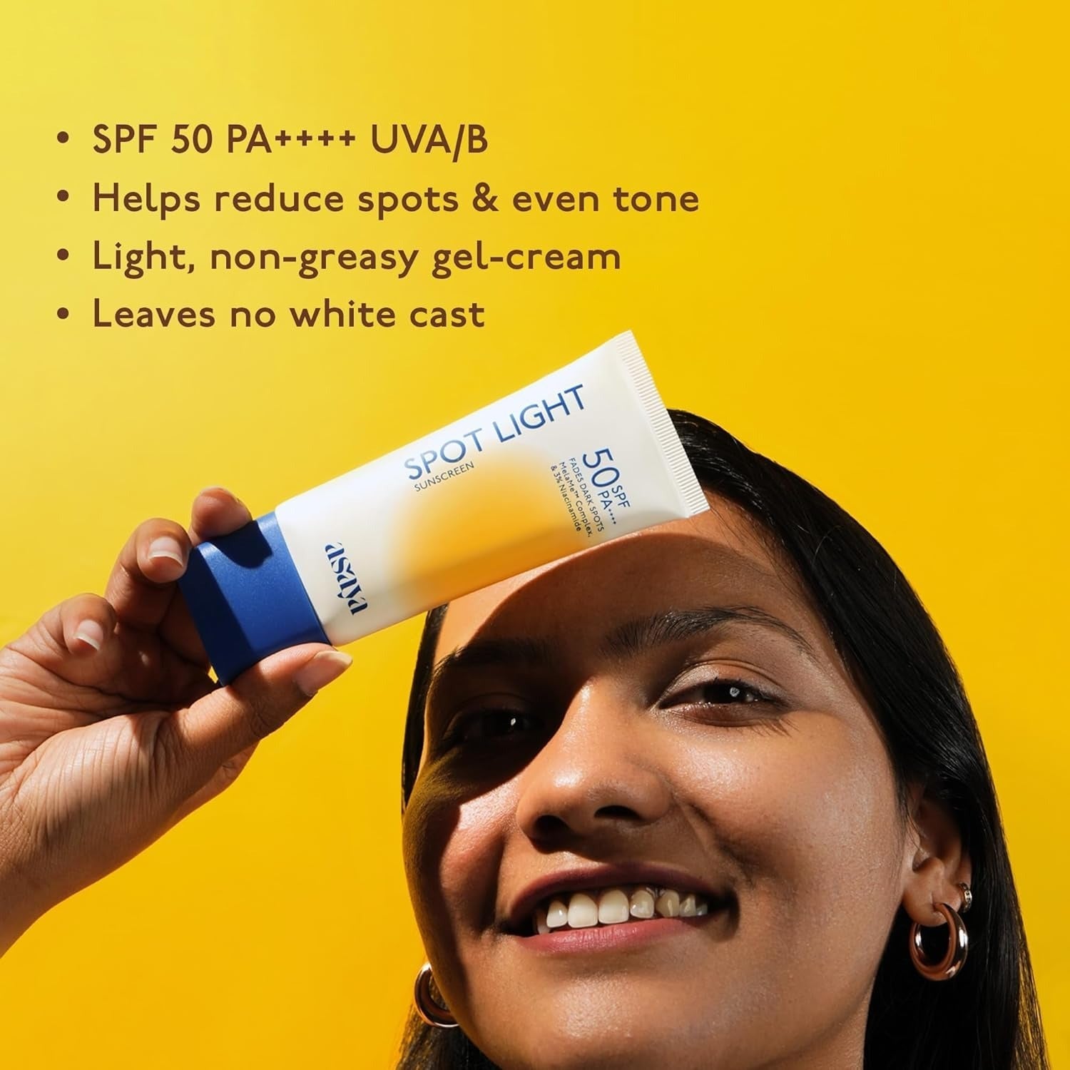Asaya Spot Light Depigmenting Sunscreen SPF 50 PA++++For All Skin Types - 50 Gms