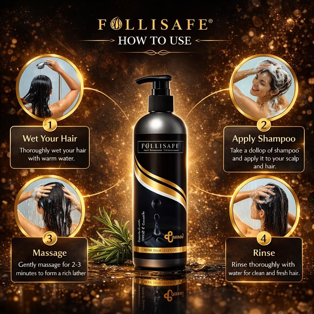Follisafe Anti Dandruff Shampoo With Tea Tree Oil and Zinc PCA - 180 ml