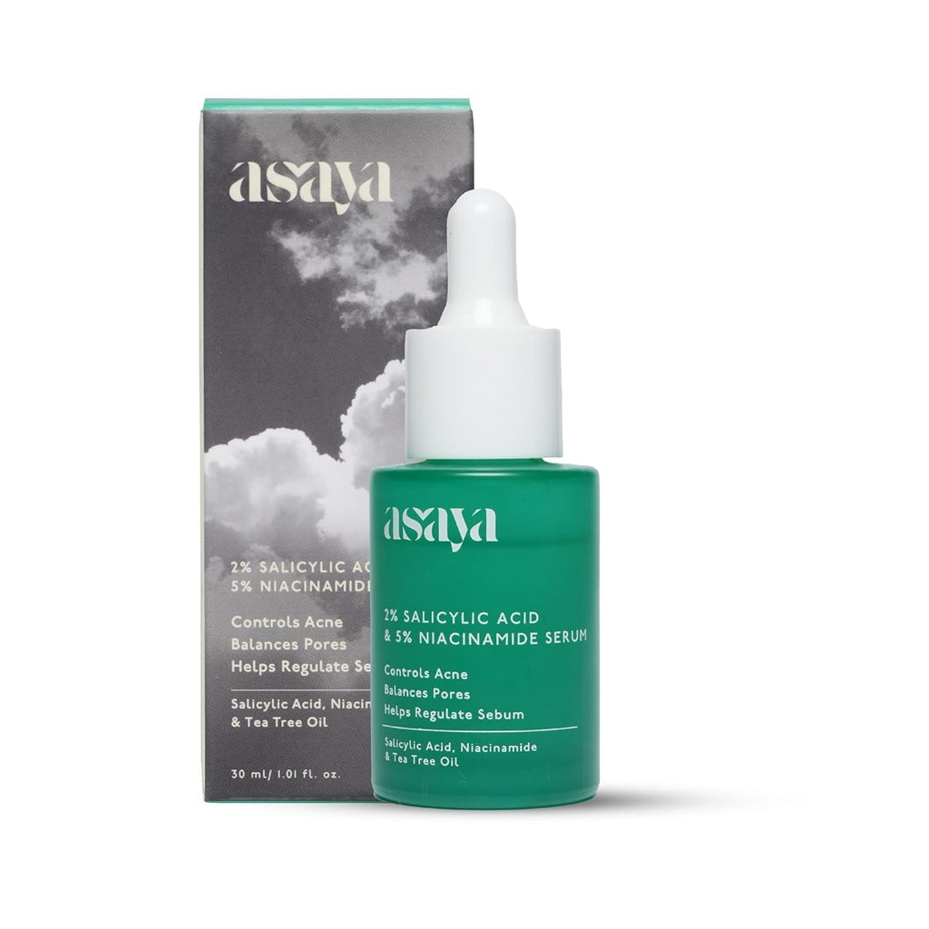 Asaya 2% Salicylic Acid And 5% Niacinamide & Tea Tree Oil Face Serum - 30 ml