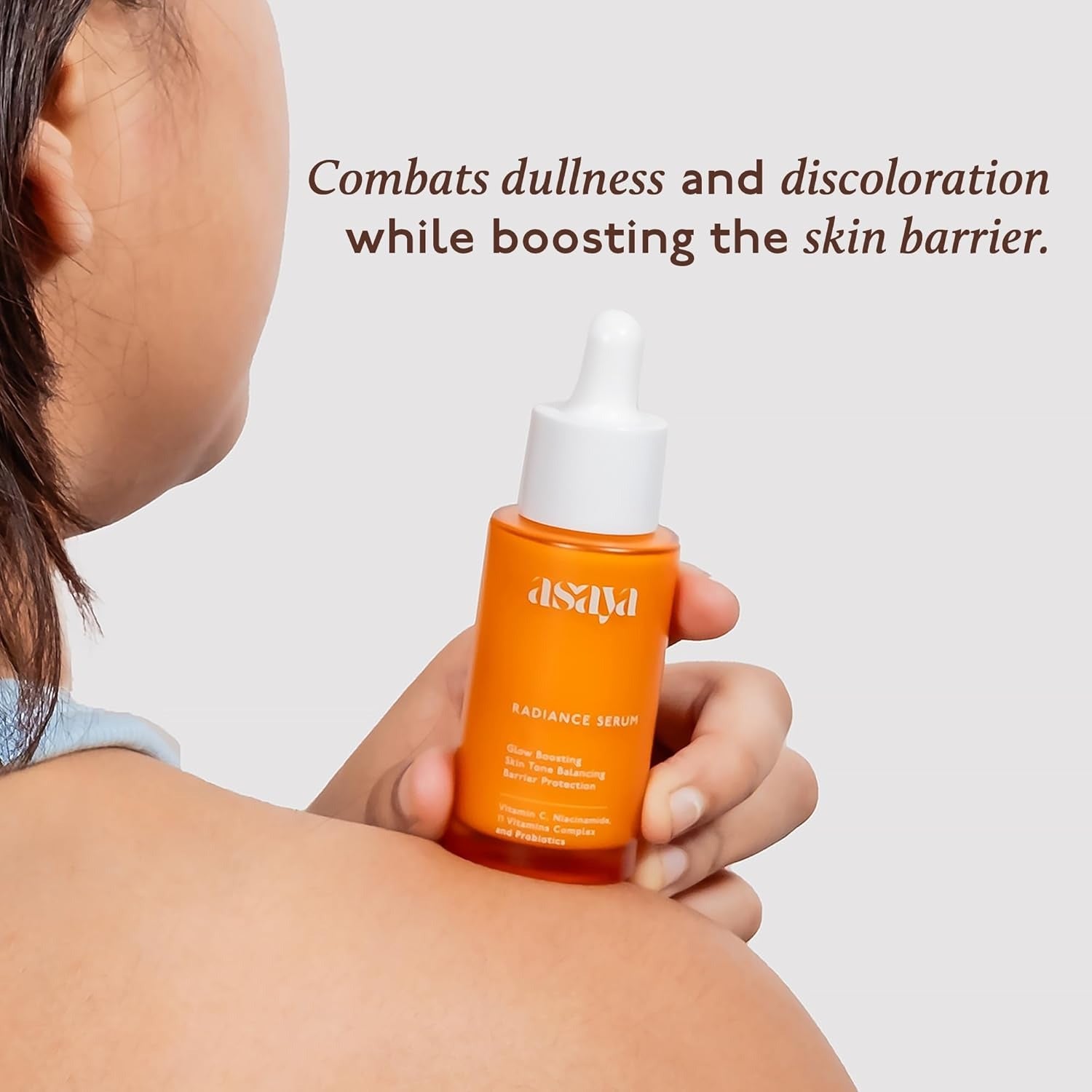 Asaya Radiance Face Serum Vitamin C,Niacinamide,11 Vitamins Complex And Probiotics - 30 ml