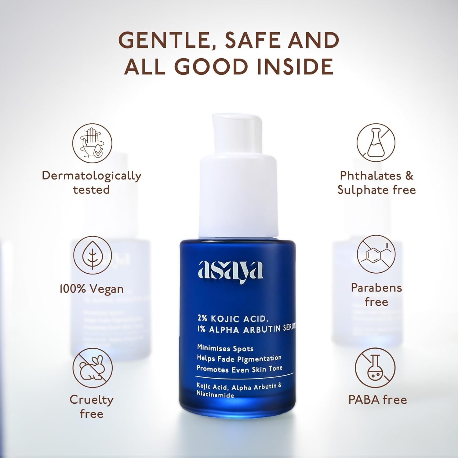 Asaya 2% Kojic Acid And 1% Alpha Arbutin Face Serum - 30 ml