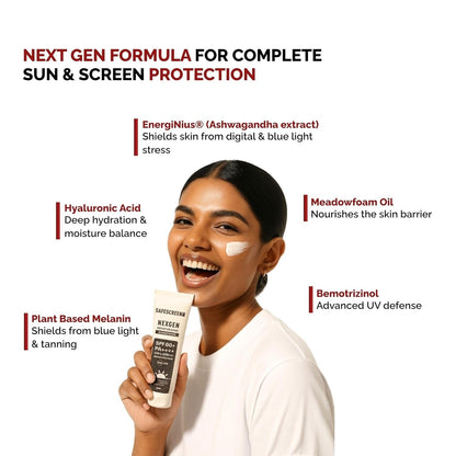 Chosen By Dermatology SafeScreen Nexgen SPF 60+ PA++++ Moisturizing Sunscreen - 60 ml