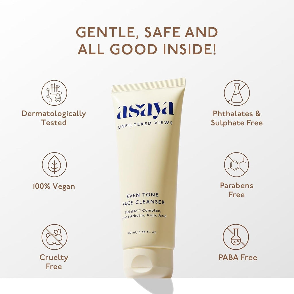 Asaya Even Tone Dark Spot Removal Face Wash - 100 ml