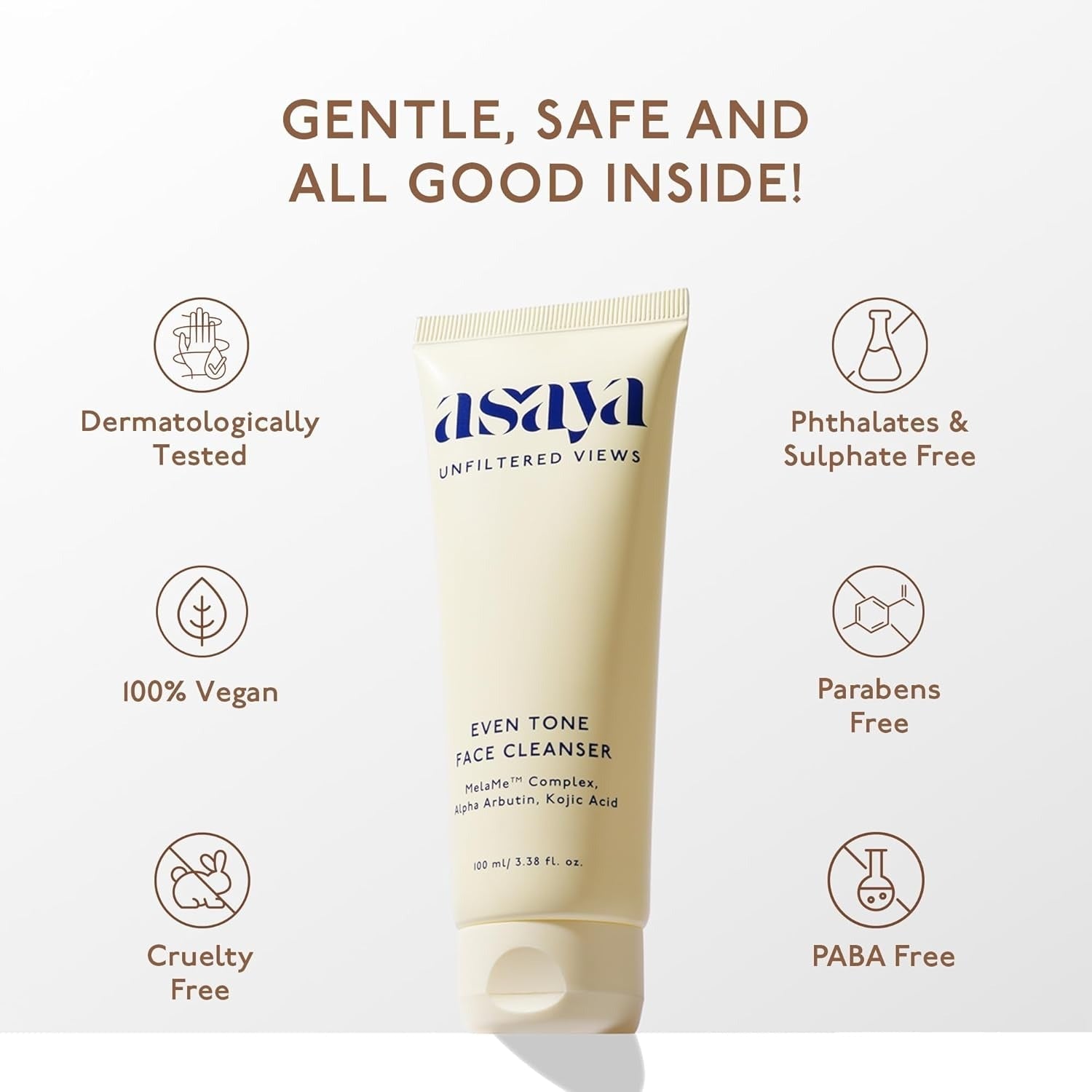 Asaya Even Tone Dark Spot Removal Face Wash - 100 ml